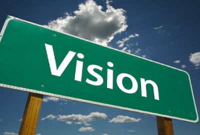 Image of road sign with the word 'vision' signifying the need for value added I.T.